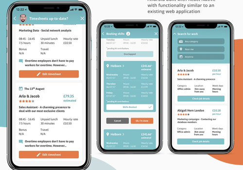 Mobile App für die Recruiting-Plattform