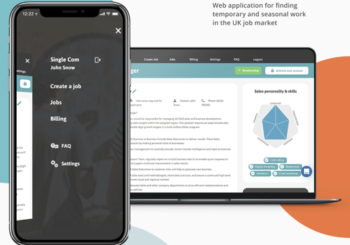 Recruiting-Plattform aus dem Vereinigten Königreich