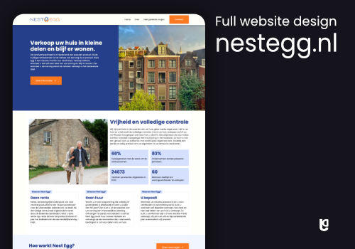 Komplettes Website-Design Nestegg